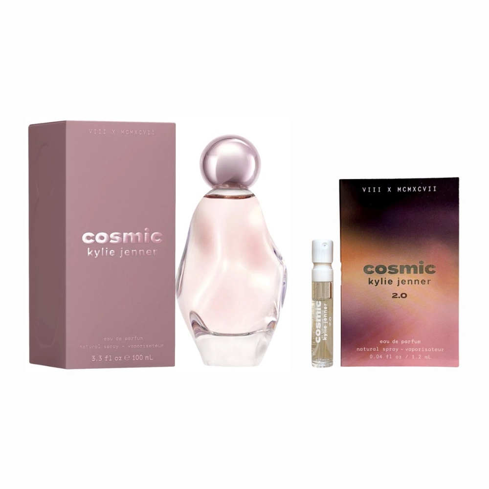 Cosmic & Cosmic 2.0 by Kylie Jenner - .16 fl oz & Cosmic 2.0 Sample - .04 oz NIB